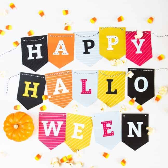 Free Printable Halloween Banner!