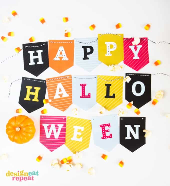 Free Printable Halloween Banner!