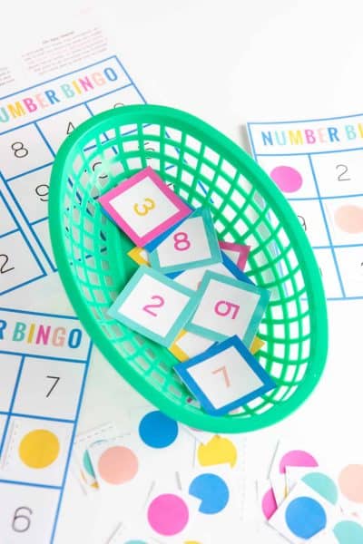 Free Printable Number Bingo - Design Eat Repeat