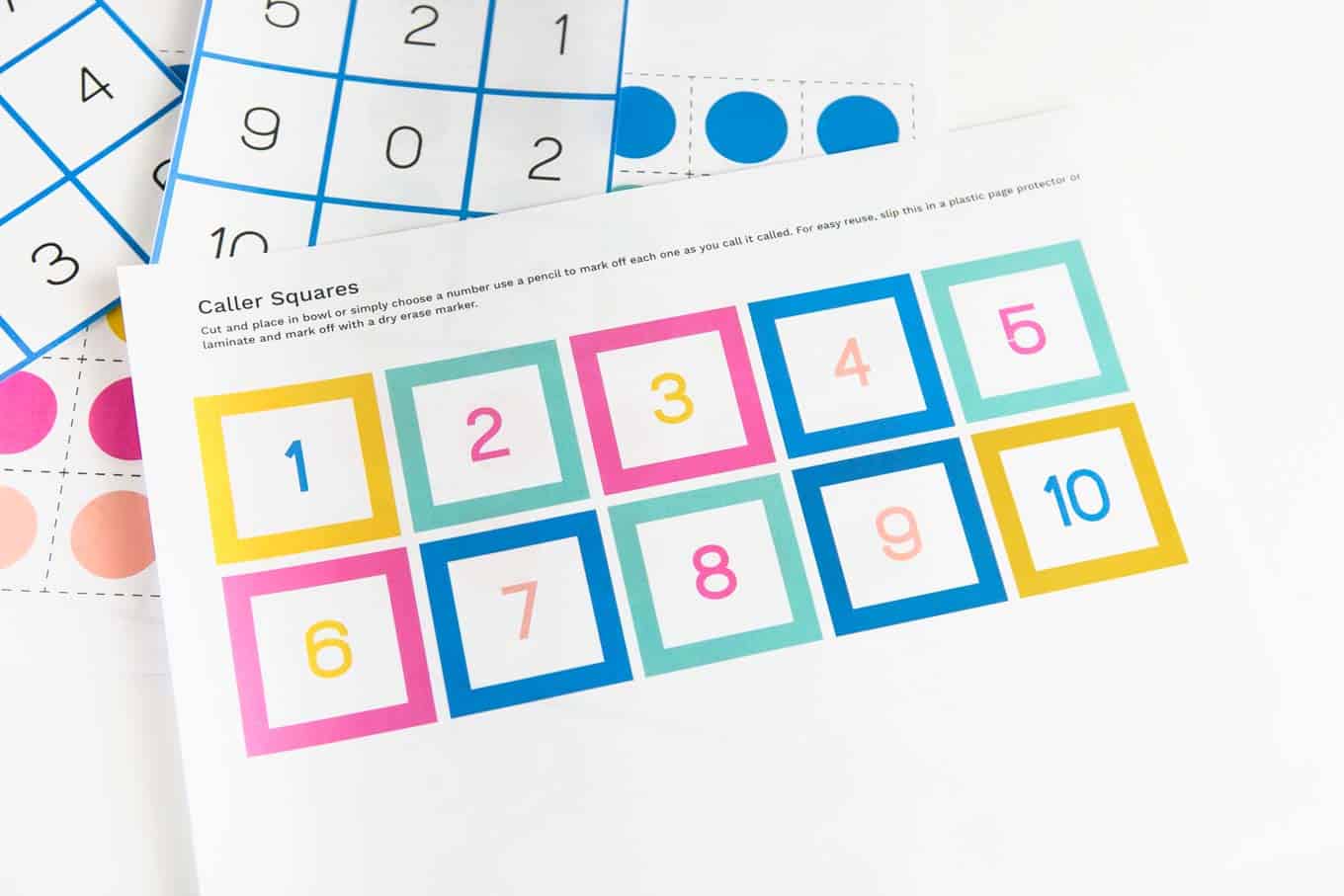 Free Printable Number Bingo - Design Eat Repeat