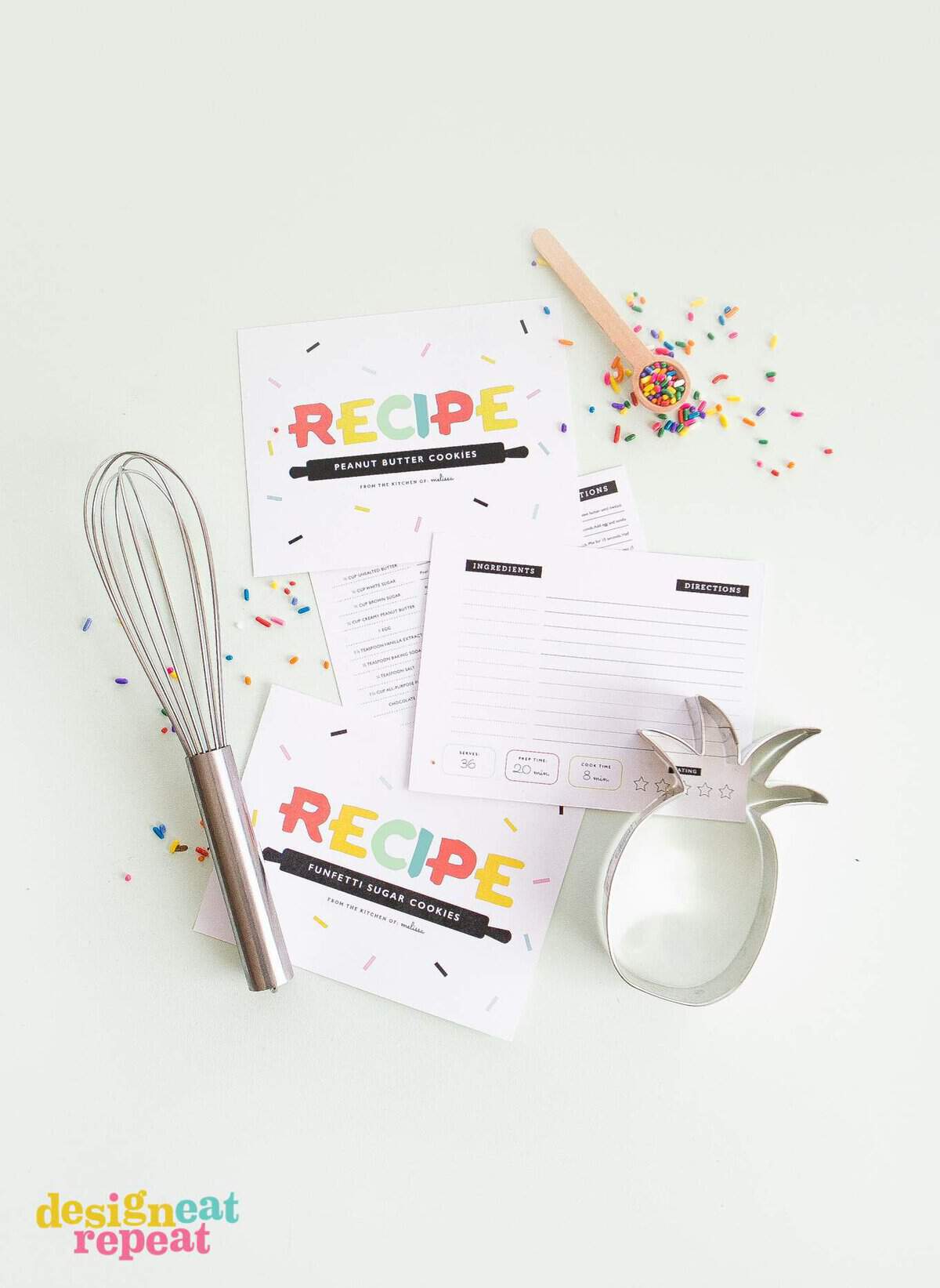 Download these free printable recipe cards & bring back the pre-internet nostalgia of hand writing & exchanging recipes with friends & family!