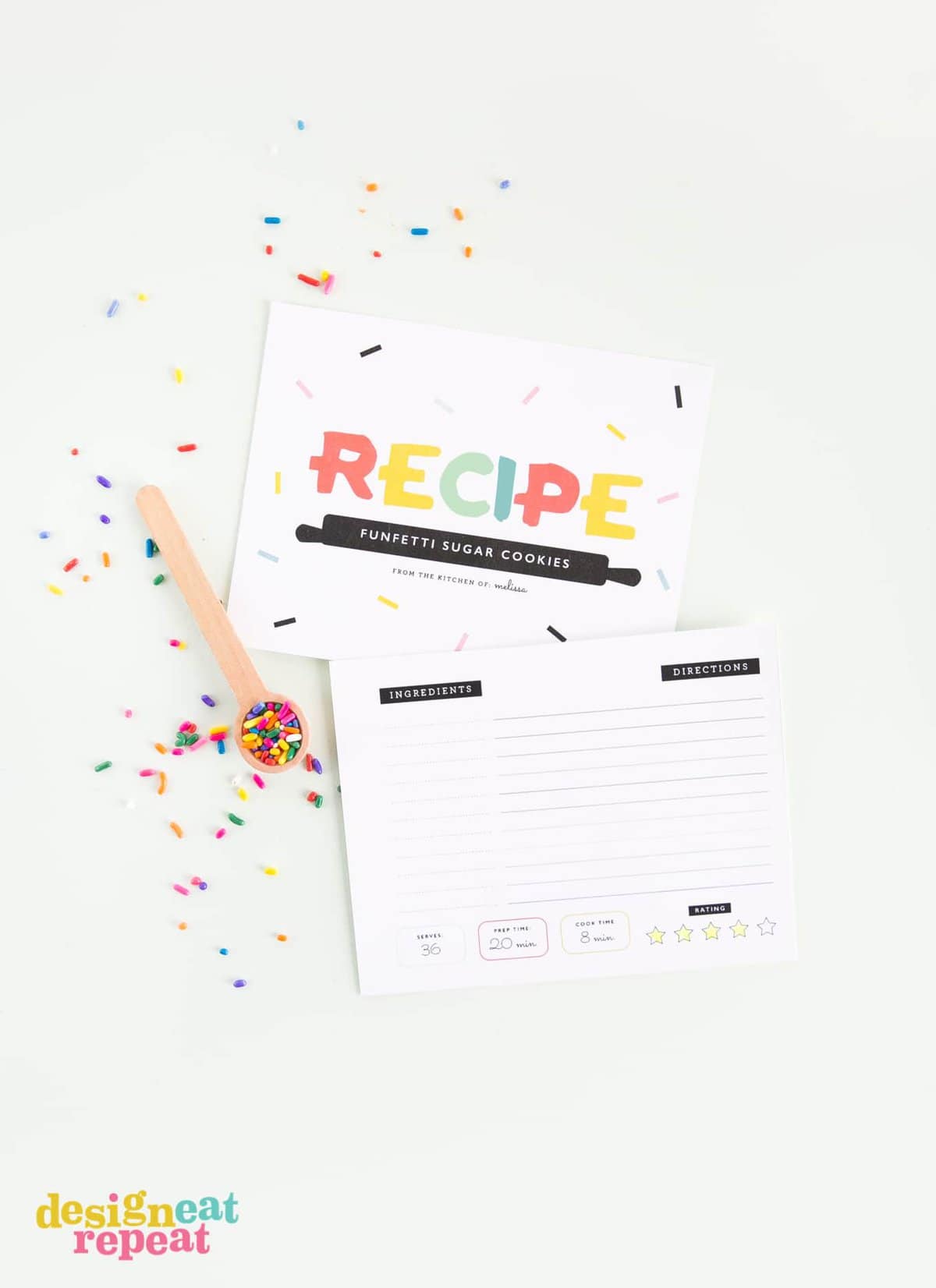 Download these free printable recipe cards & bring back the pre-internet nostalgia of hand writing & exchanging recipes with friends & family!