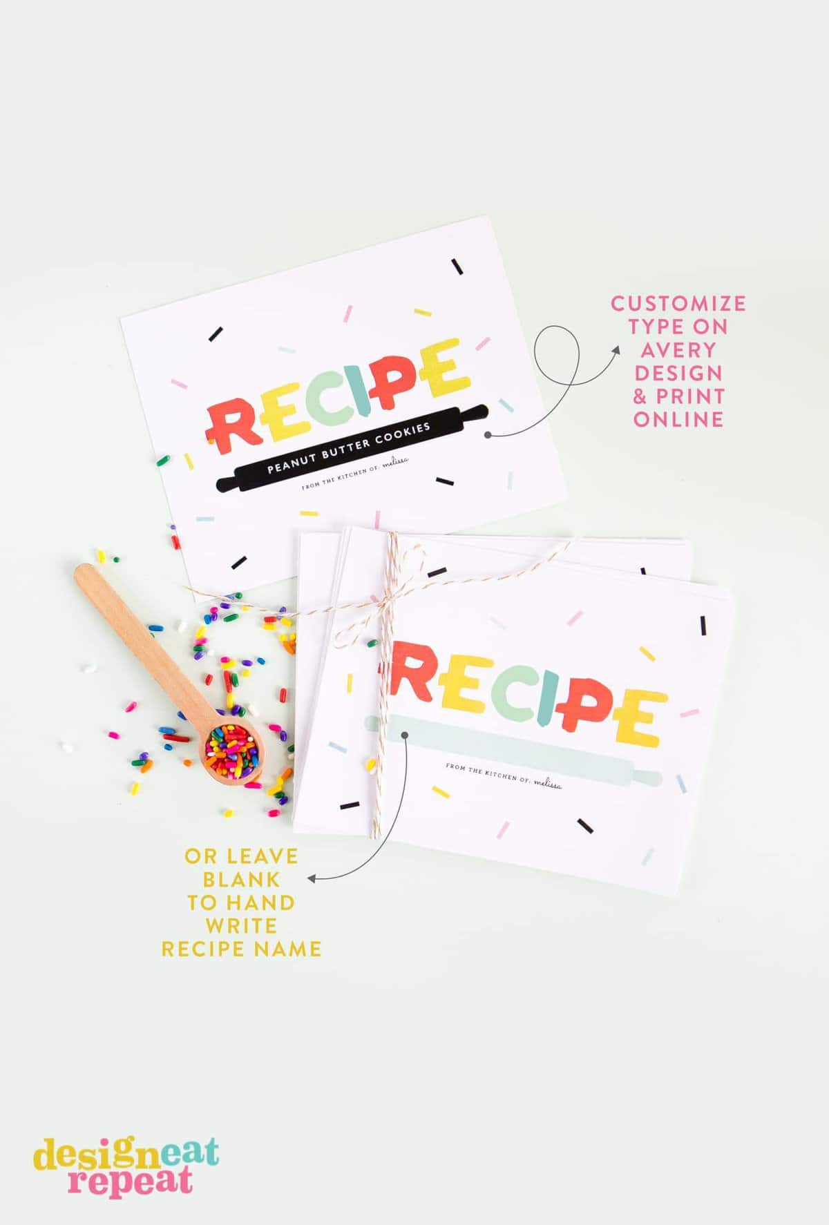 Download these free printable recipe cards & bring back the pre-internet nostalgia of hand writing & exchanging recipes with friends & family!