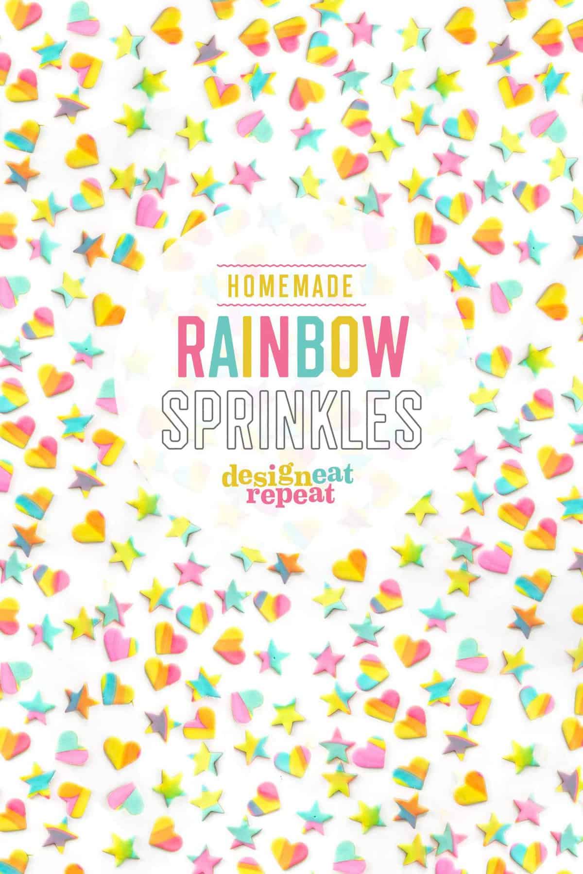 Learn how to make these EASY homemade rainbow sprinkles! Perfect way to turn any baked creation into a colorful treat!