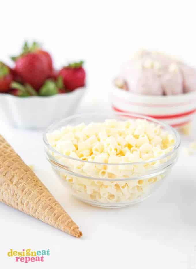 This Homemade Strawberry Cake Batter Gelato is super creamy & tastes just like a cream saver candy!