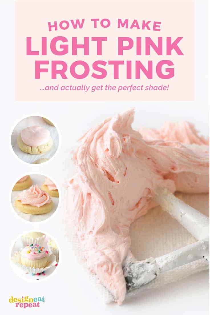 How to Make Light Pink Frosting Design Eat Repeat
