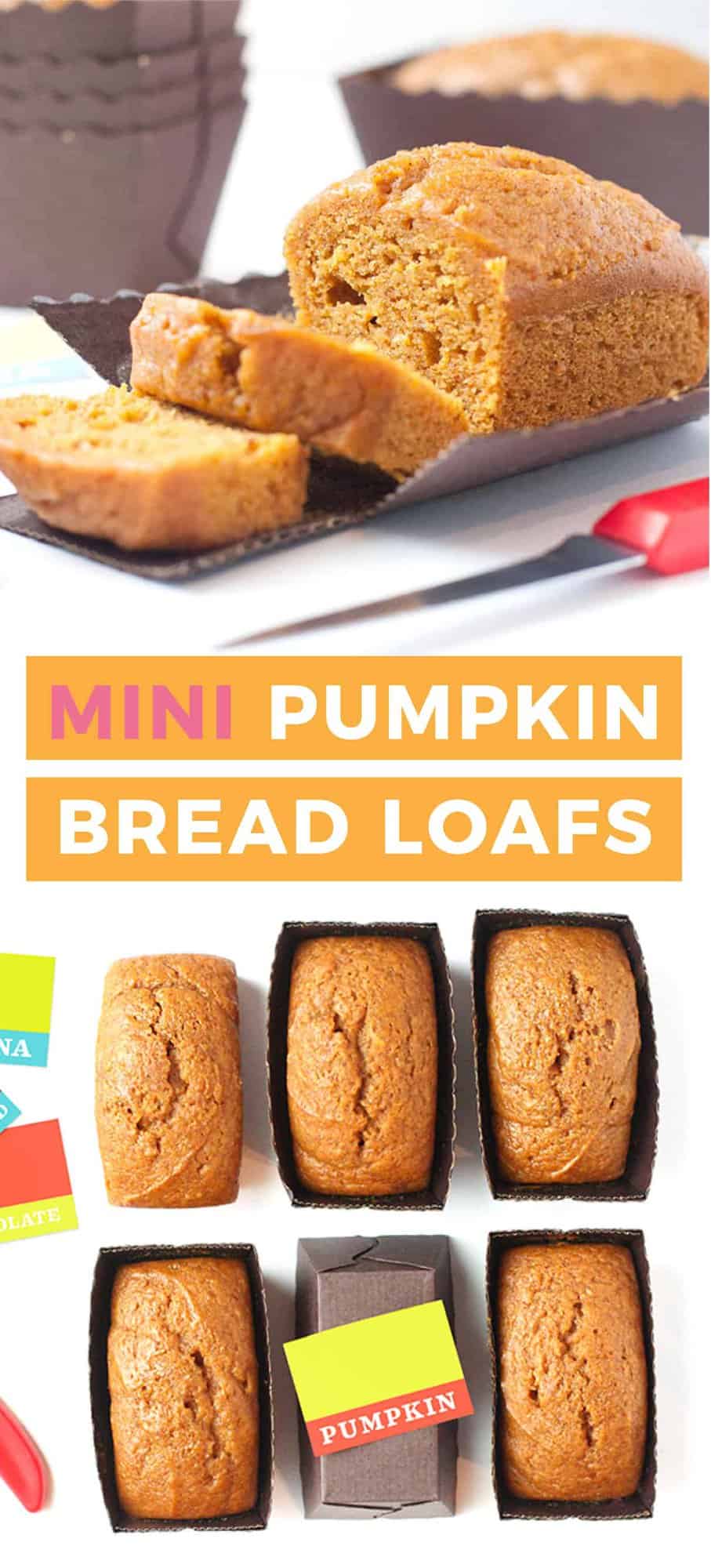 Mini Pumpkin Bread Loaves