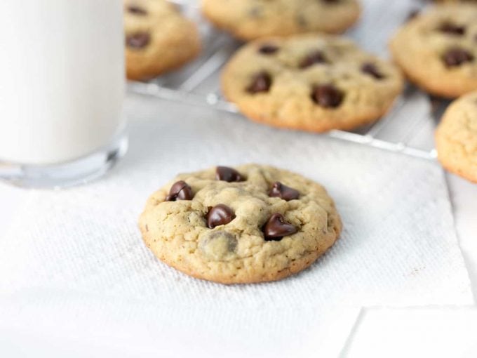 Chewy oatmeal chocolate chip cookies