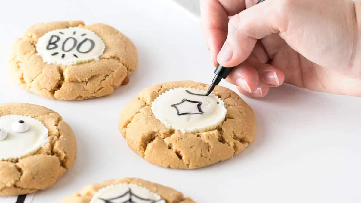 White Chocolate Peanut Butter Cup Cookies