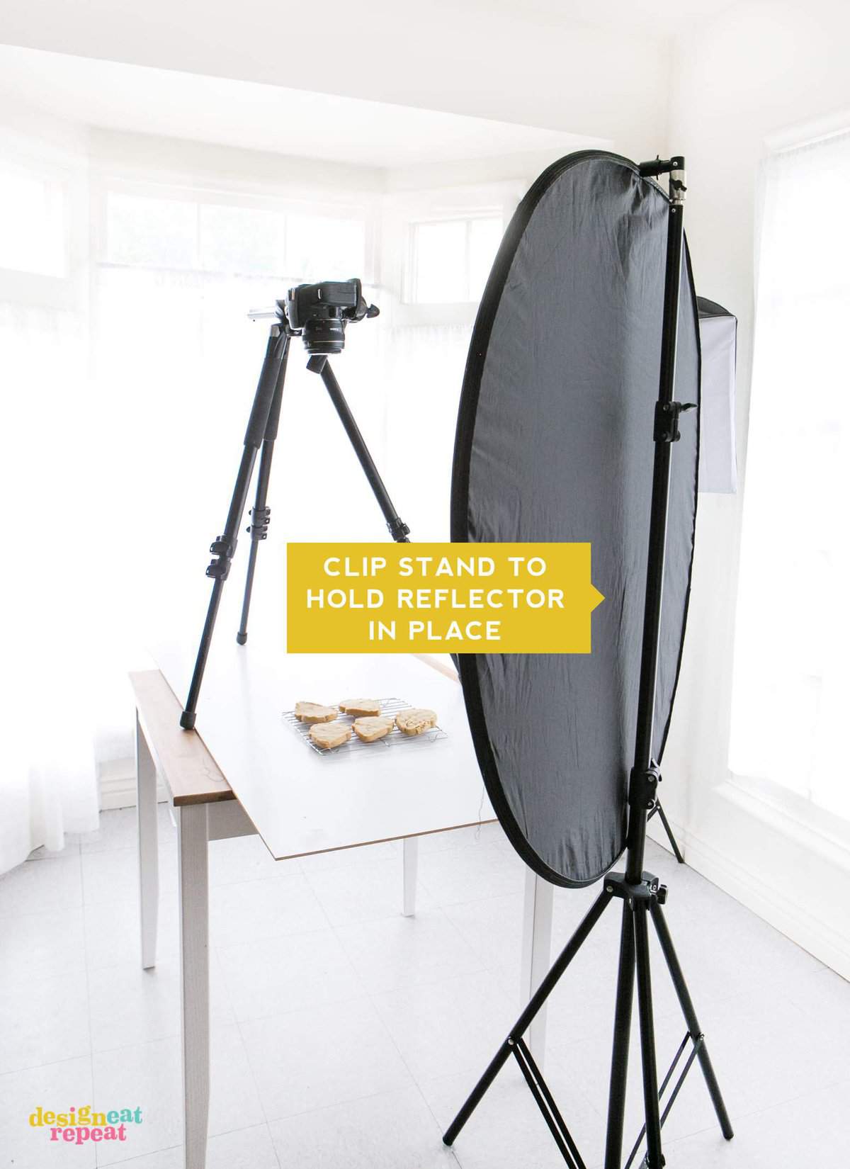 Go behind-the-scenes with Food & DIY blogger, Melissa at Design Eat Repeat, where she shows you her at-home photo setup and gear. Everything from cameras, backdrops, and editing software. Very helpful post!