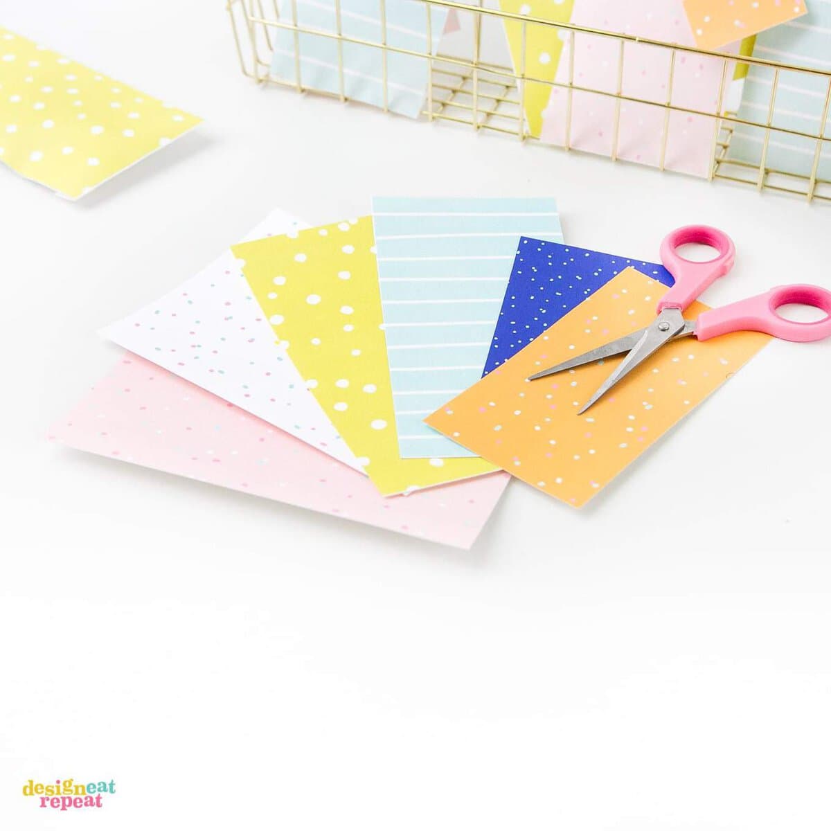 Download these fun & colorful printable birthday gift tags and attach them to treat bags for an easy party favor idea!