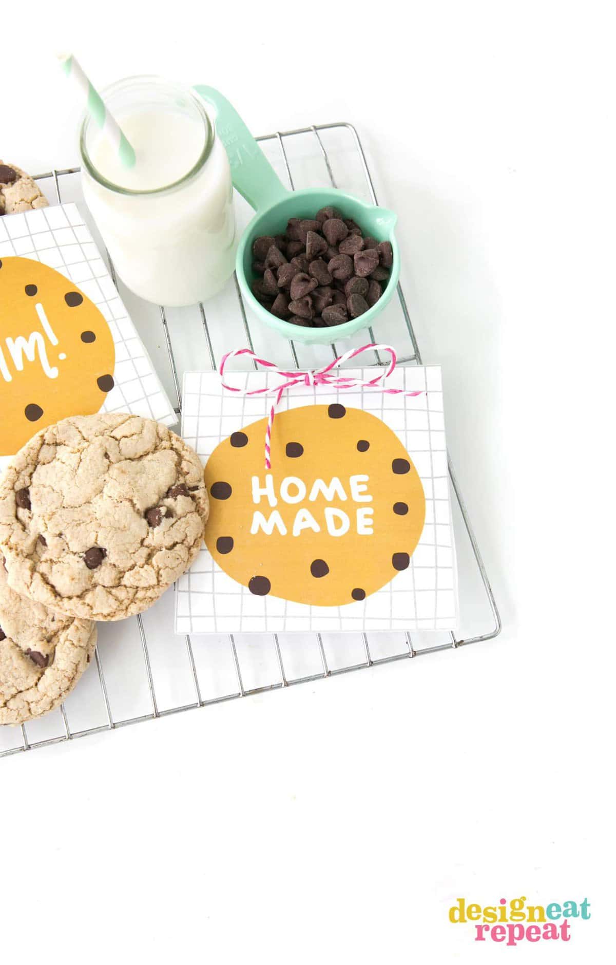 5 EASY Cookie Packaging Ideas (+ free printables!) - Design Eat Repeat