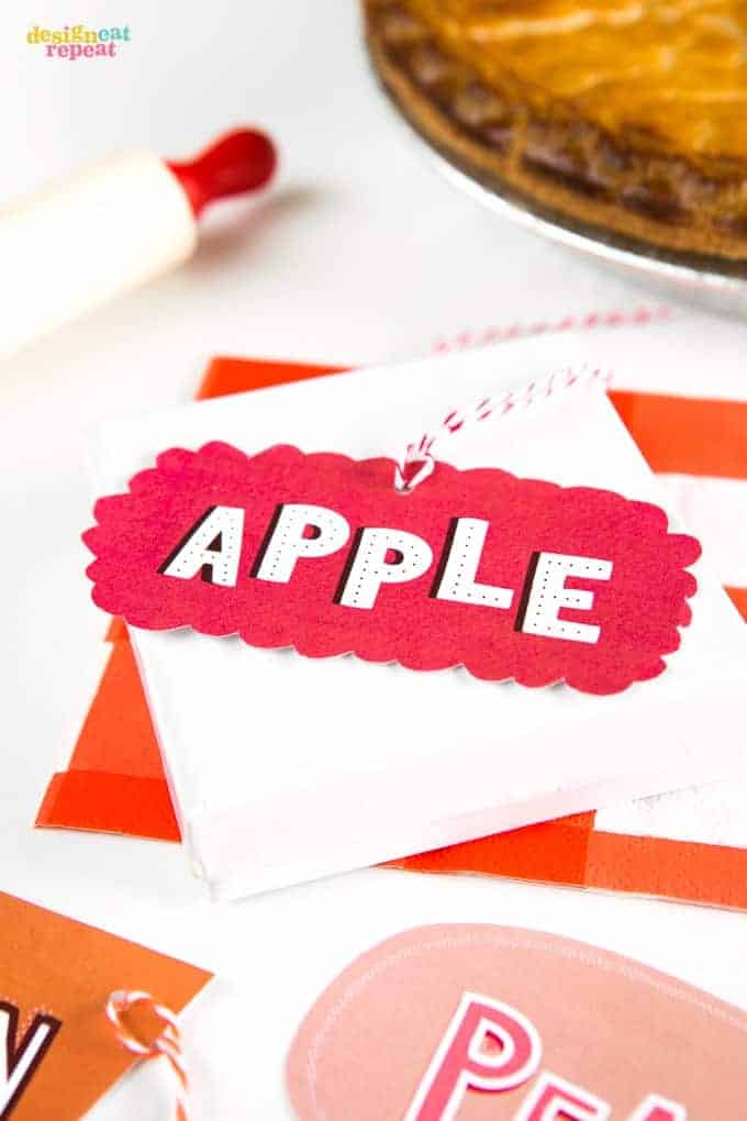 Free Printable Pie Tags!